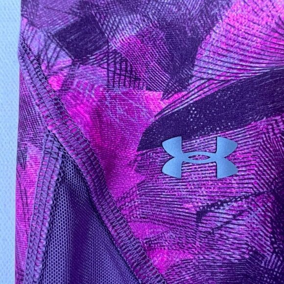 Under Armour Womens Leggings Pants Pink/Multi Compression Heatgear Stretch XS - Picture 9 of 10